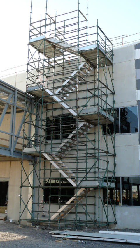 staircase scaffold platform